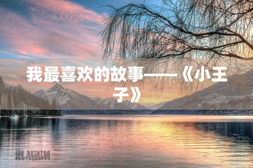 我最喜欢的故事——《小王子》