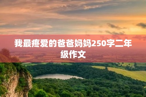 我最疼爱的爸爸妈妈250字二年级作文 我最疼爱的爸爸妈妈250字二年级作文