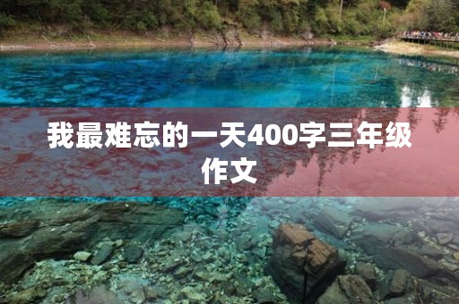 我最难忘的一天400字三年级作文