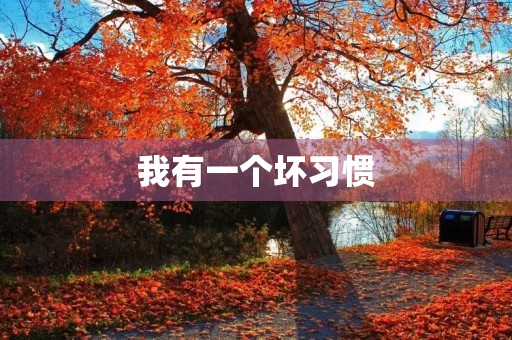 我有一个坏习惯，它影响了我整个人生