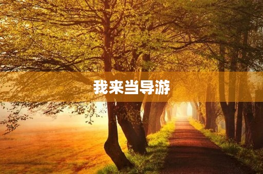 我来当导游，带你领略不一样的旅游体验