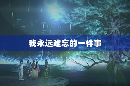我永远难忘的一件事