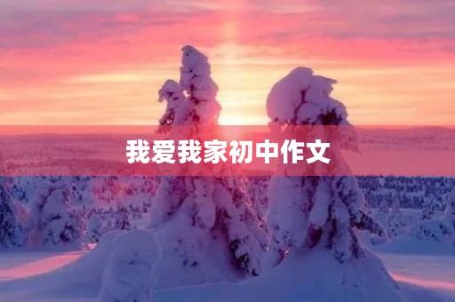 我爱我家初中作文 我爱我家初中作文