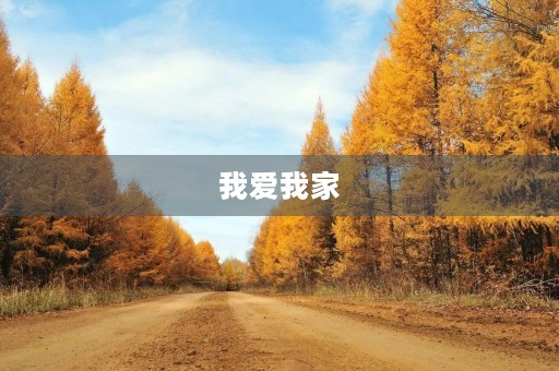 我爱我家，拥有美好生活！