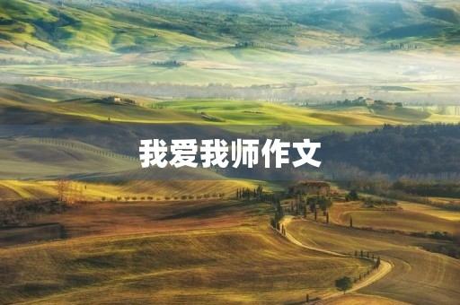 我爱我师作文 我爱我师作文