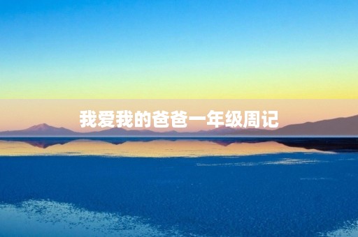 我爱我的爸爸一年级周记