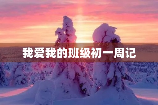 我爱我的班级初一周记 我爱我的班级初一周记
