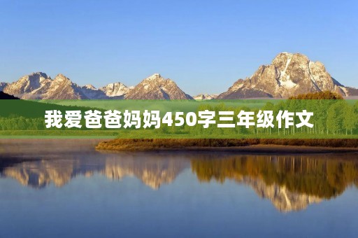 我爱爸爸妈妈450字三年级作文