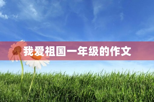 我爱祖国一年级的作文 我爱祖国一年级的作文