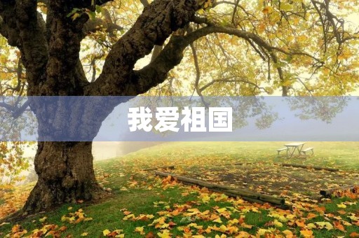 我爱祖国，我为祖国自豪