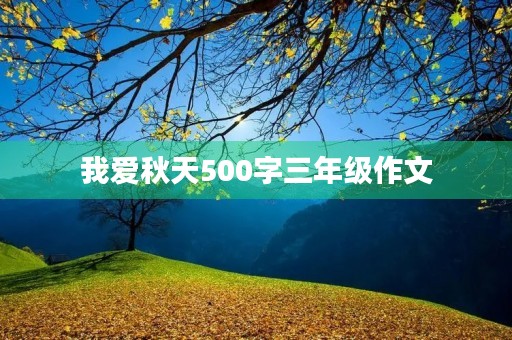 我爱秋天500字三年级作文