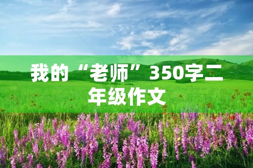 我的“老师”350字二年级作文