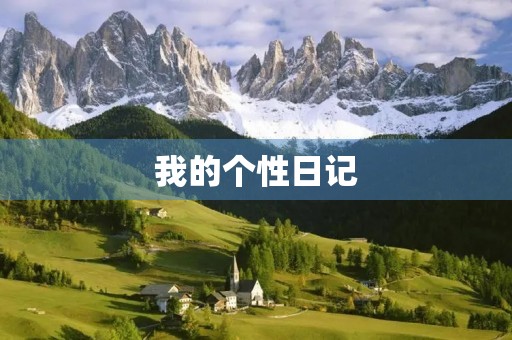 我的个性日记