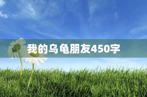 我的乌龟朋友450字