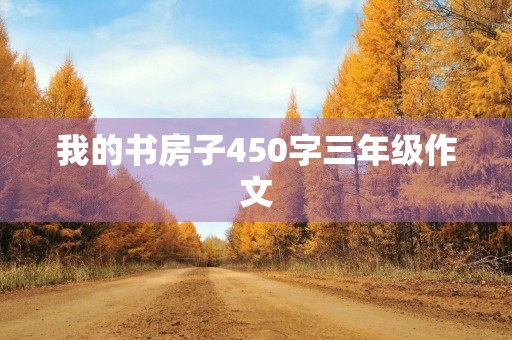 我的书房子450字三年级作文
