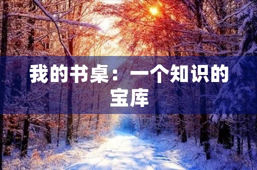 我的书桌：一个知识的宝库
