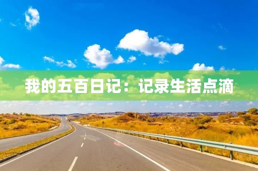 我的五百日记:记录生活点滴 我的五百日记:记录生活点滴