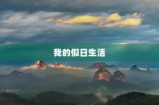 我的假日生活 我的假日生活