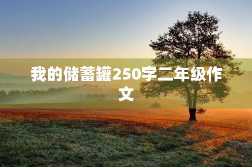 我的储蓄罐250字二年级作文 我的储蓄罐250字二年级作文