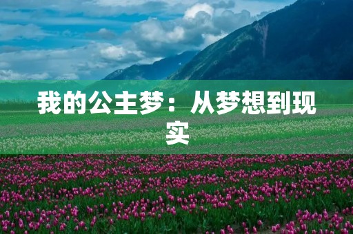 我的公主梦：从梦想到现实