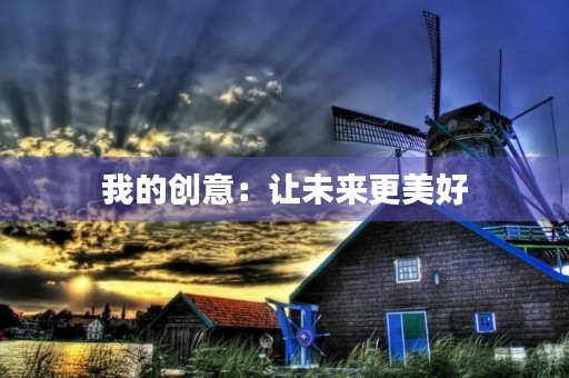 我的创意：让未来更美好
