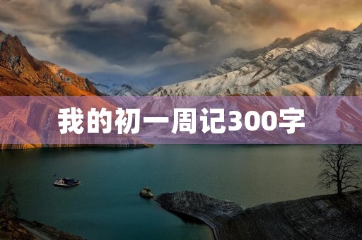 我的初一周记300字