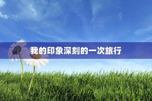 我的印象深刻的一次旅行 我的印象深刻的一次旅行