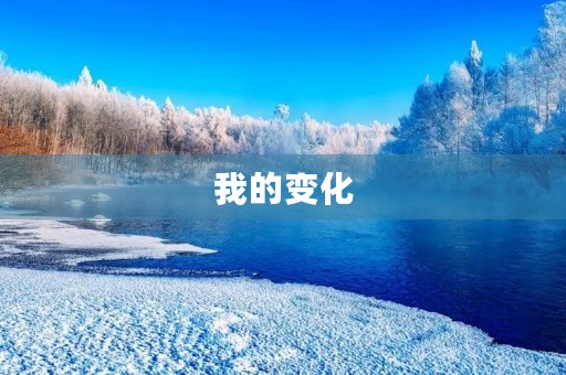 我的变化 我的变化