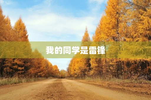 我的同学是雷锋