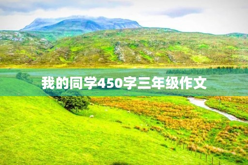 我的同学450字三年级作文 我的同学450字三年级作文