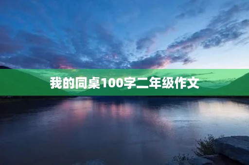 我的同桌100字二年级作文