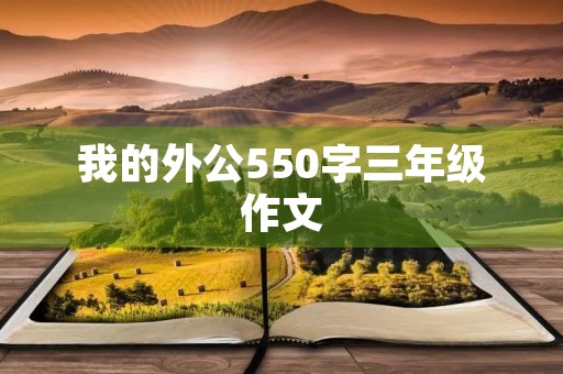 我的外公550字三年级作文