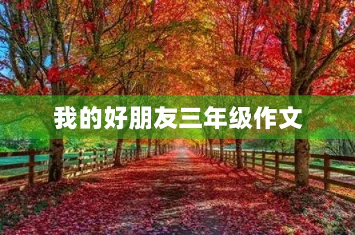 我的好朋友三年级作文 我的好朋友三年级作文