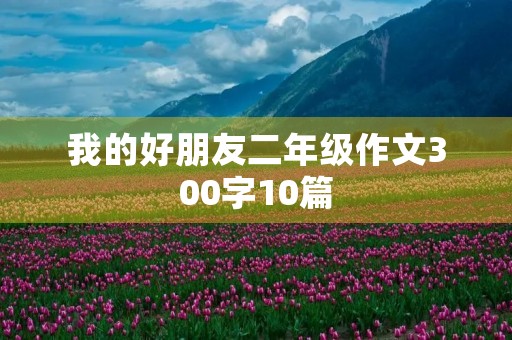 我的好朋友二年级作文300字10篇 我的好朋友二年级作文300字10篇