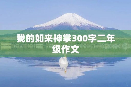 我的如来神掌300字二年级作文
