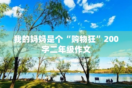 我的妈妈是个“购物狂”200字二年级作文