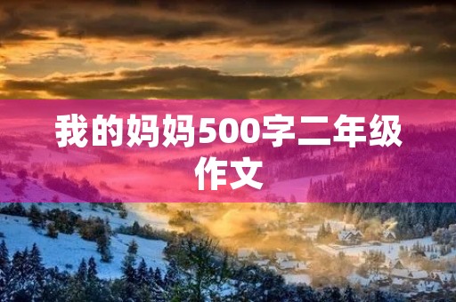 我的妈妈500字二年级作文