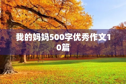 我的妈妈500字优秀作文10篇 我的妈妈500字优秀作文10篇