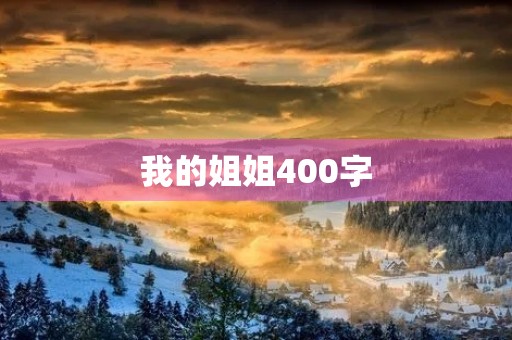 我的姐姐400字