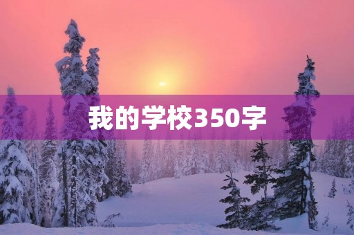 我的学校350字