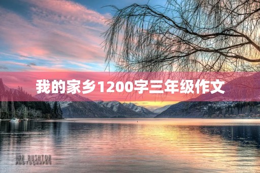 我的家乡1200字三年级作文