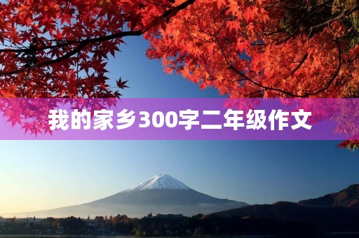 我的家乡300字二年级作文