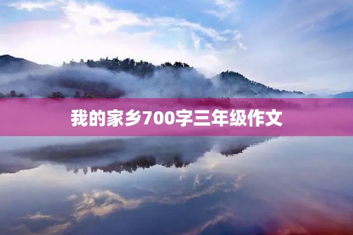 我的家乡700字三年级作文