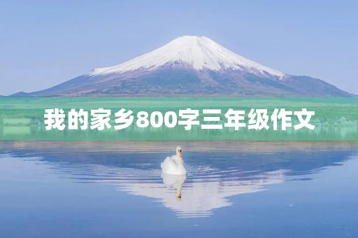 我的家乡800字三年级作文 我的家乡800字三年级作文