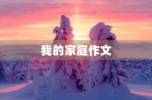 我的家庭作文
