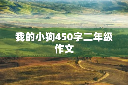 我的小狗450字二年级作文 我的小狗450字二年级作文