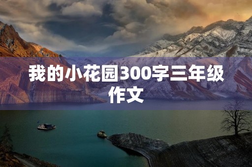 我的小花园300字三年级作文