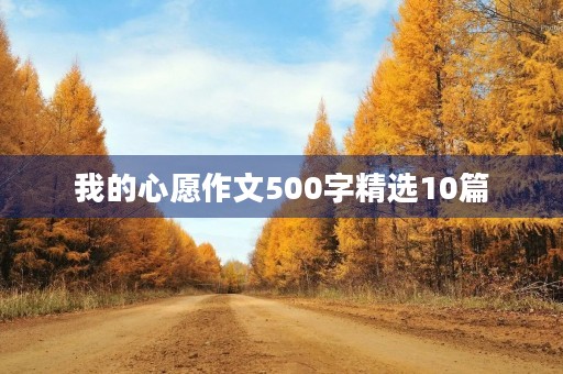 我的心愿作文500字精选10篇 我的心愿作文500字精选10篇
