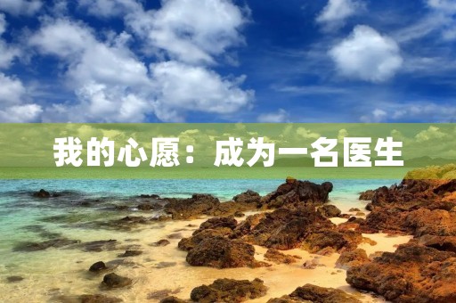 我的心愿:成为一名医生 我的心愿:成为一名医生