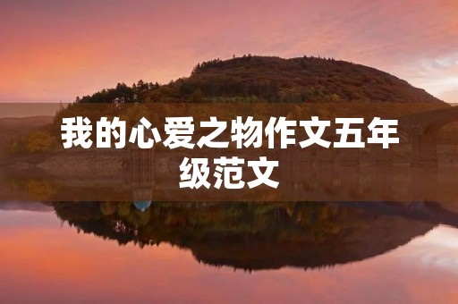 我的心爱之物作文五年级范文 我的心爱之物作文五年级范文